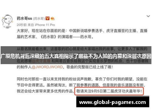广厦危机背后深藏的五大真相揭示了哪些不为人知的内幕和深层次原因
